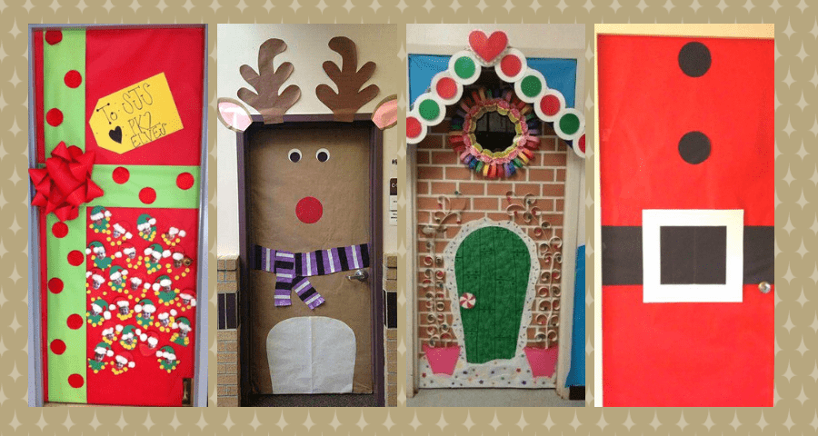 decorar la puerta de navidad
