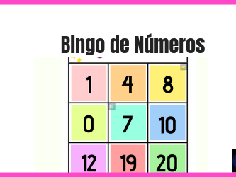 bingo de números