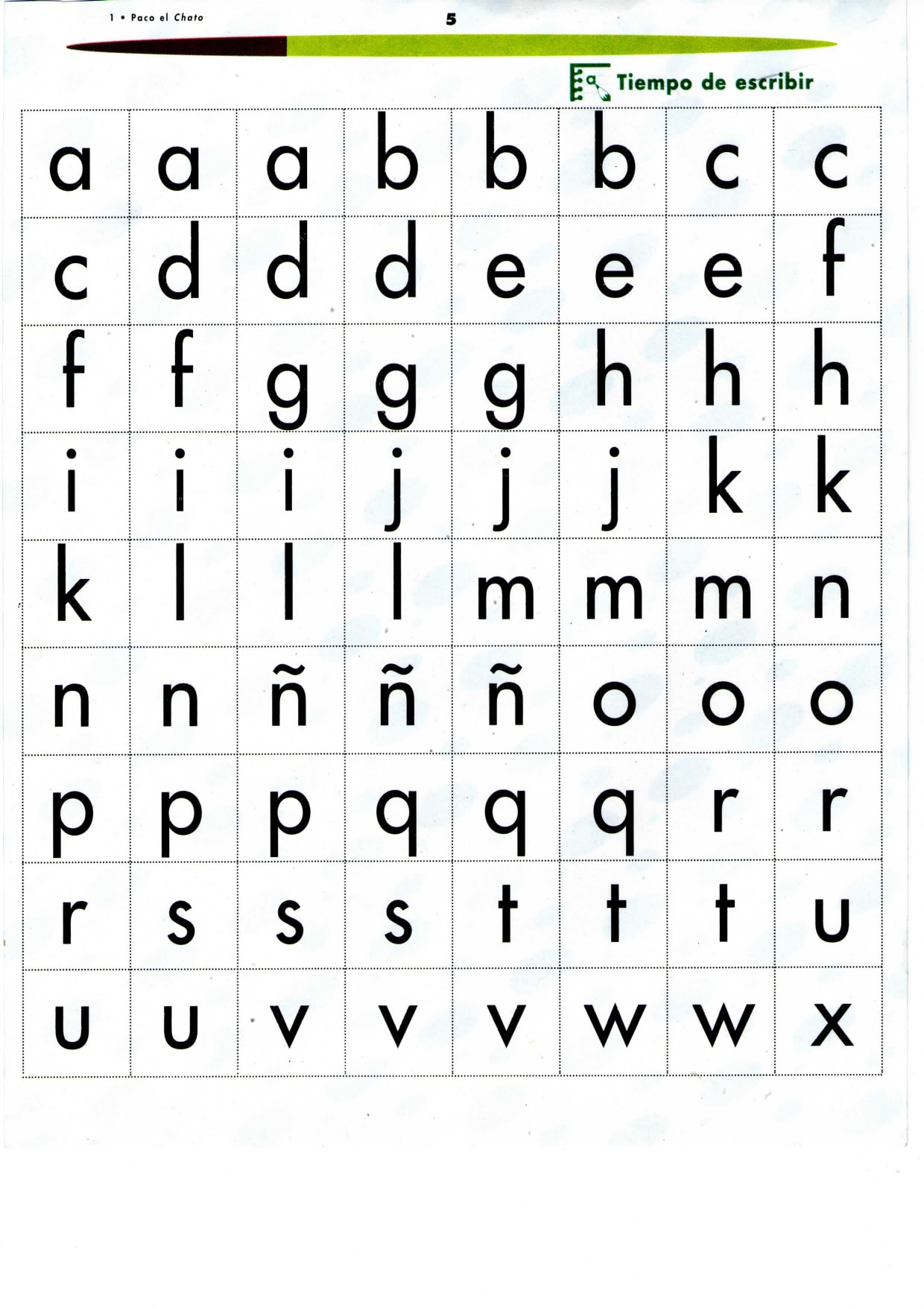 alfabeto móvil para imprimir word