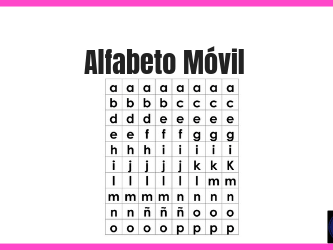 Alfabeto Móvil para imprimir pdf